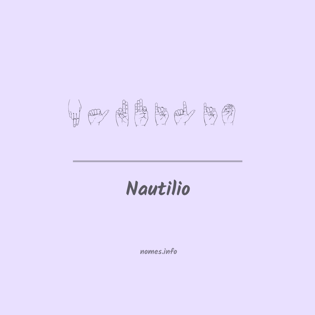 Nautilio em Libras