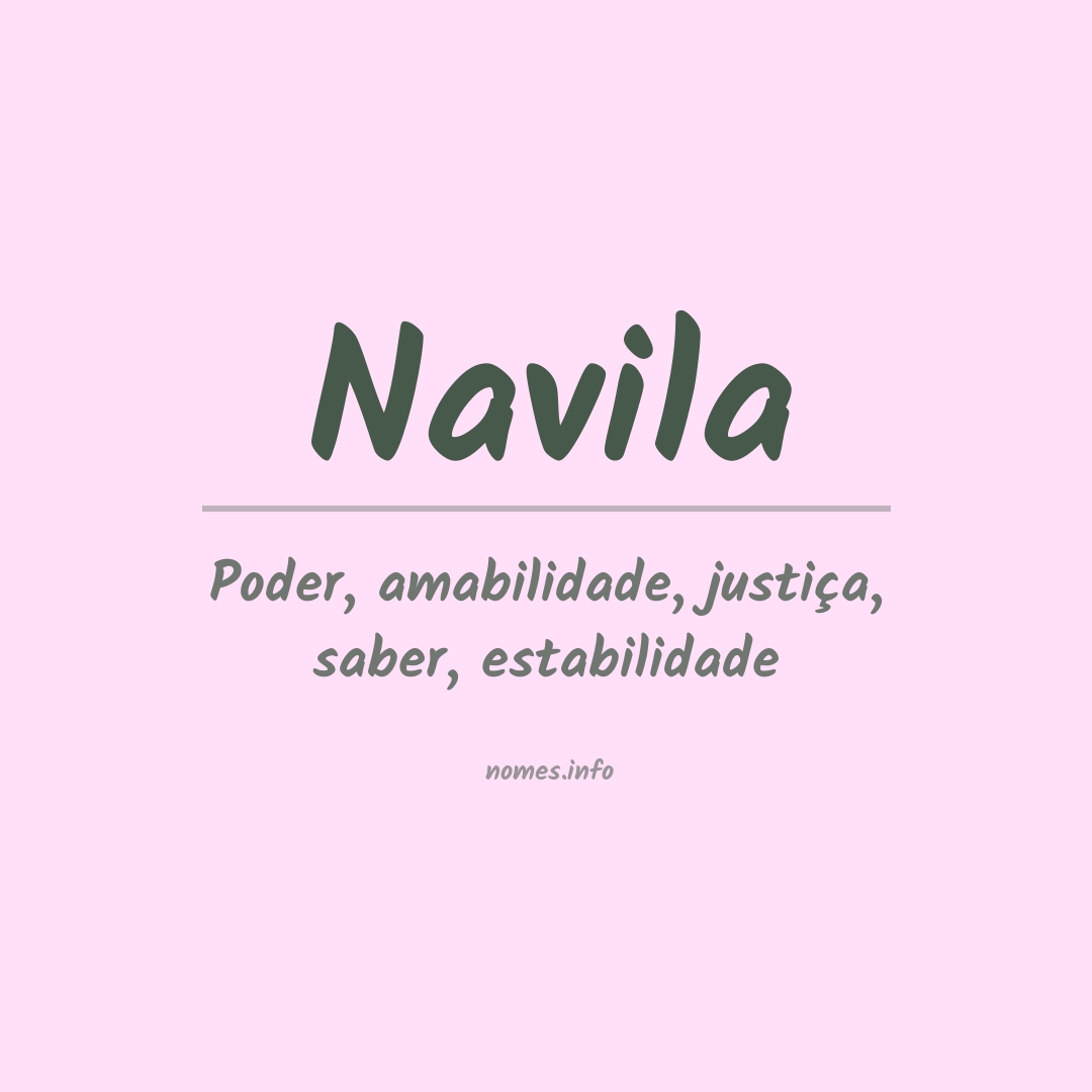 Significado do nome Navila