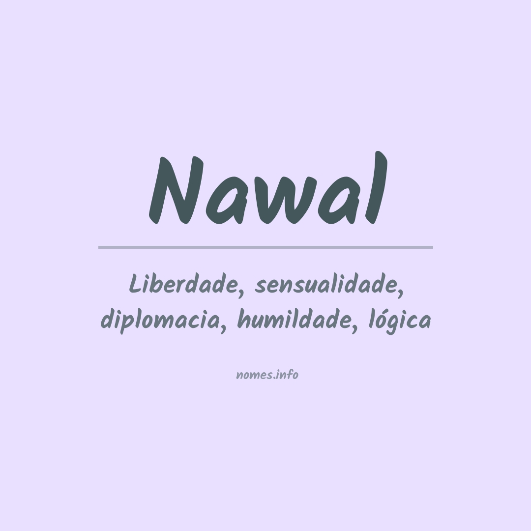 Significado do nome Nawal