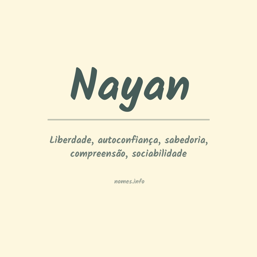 Significado do nome Nayan