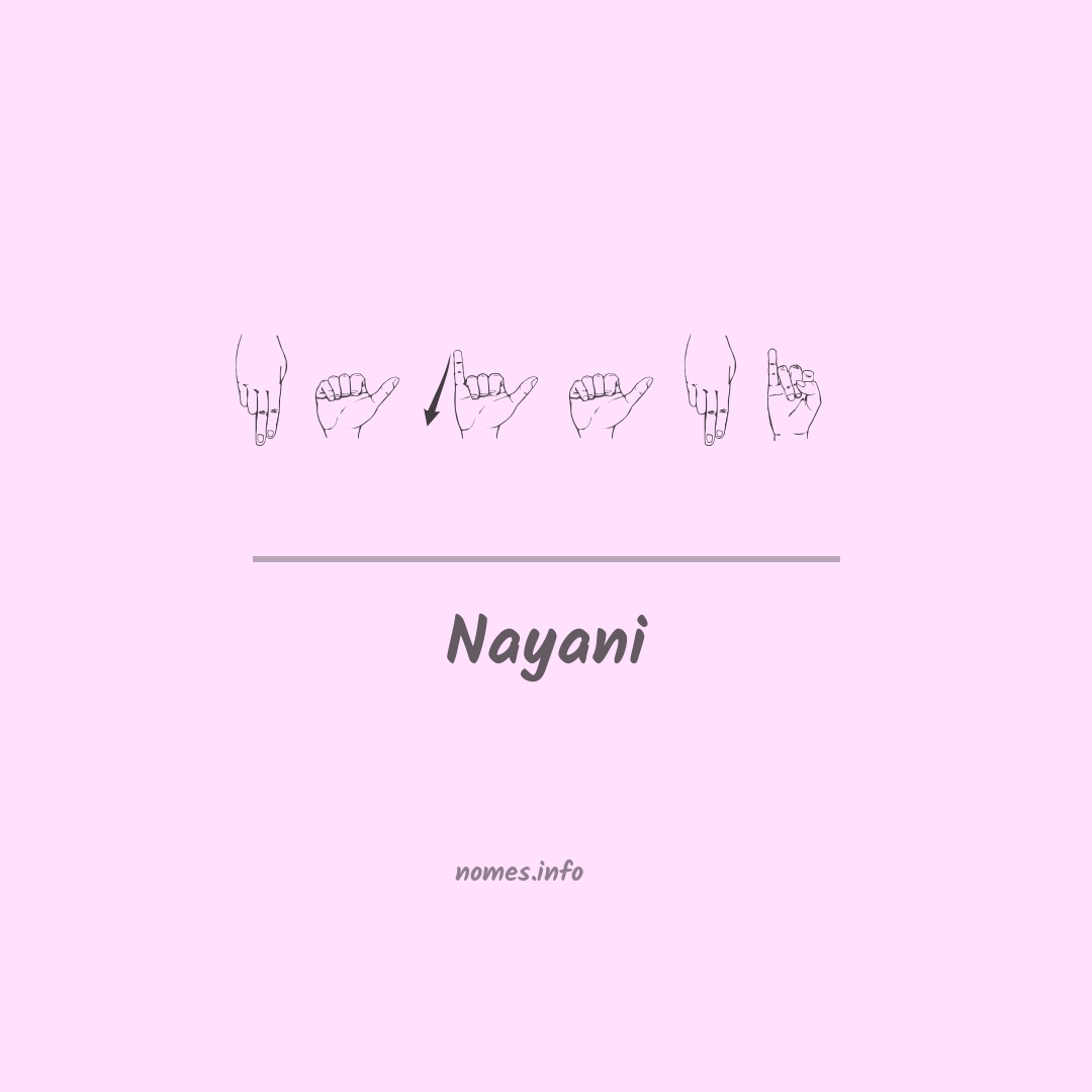Nayani em Libras