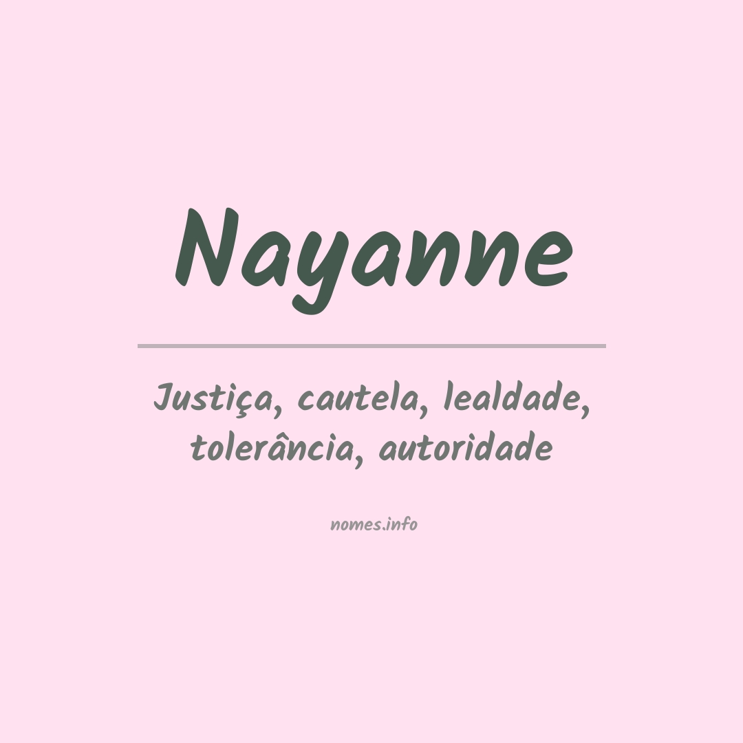 Significado do nome Nayanne
