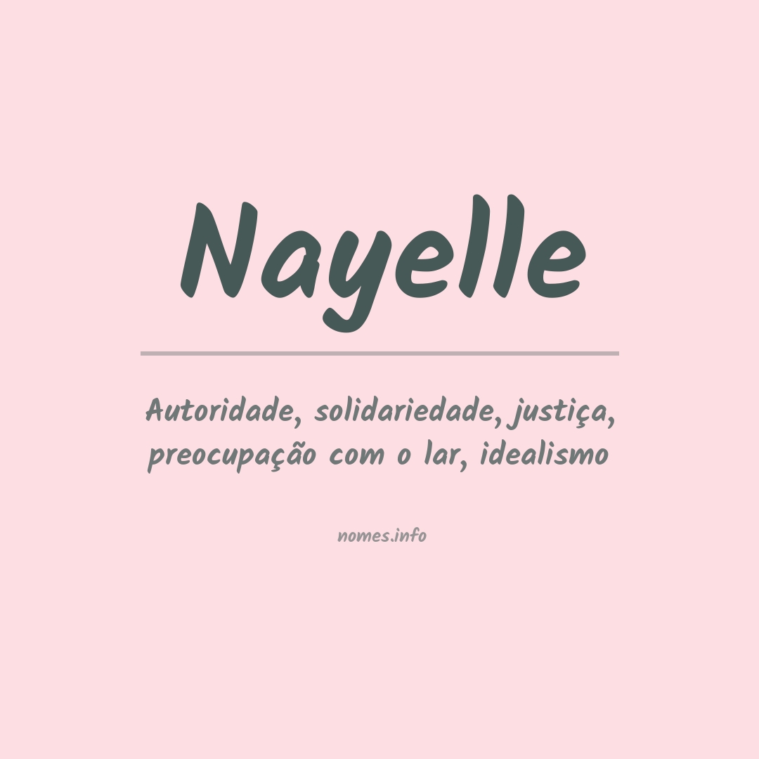 Significado do nome Nayelle