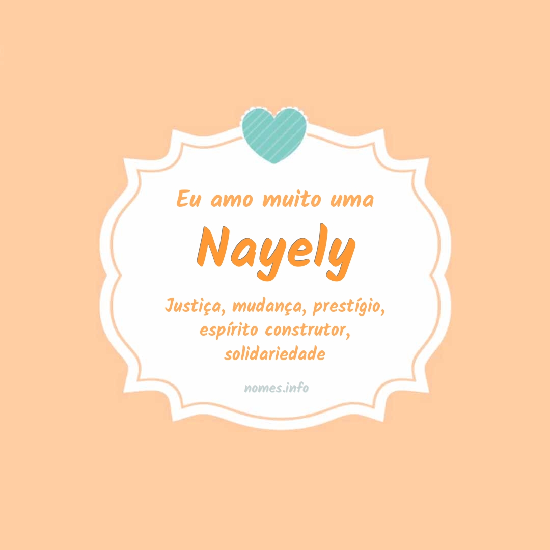 Eu amo muito Nayely