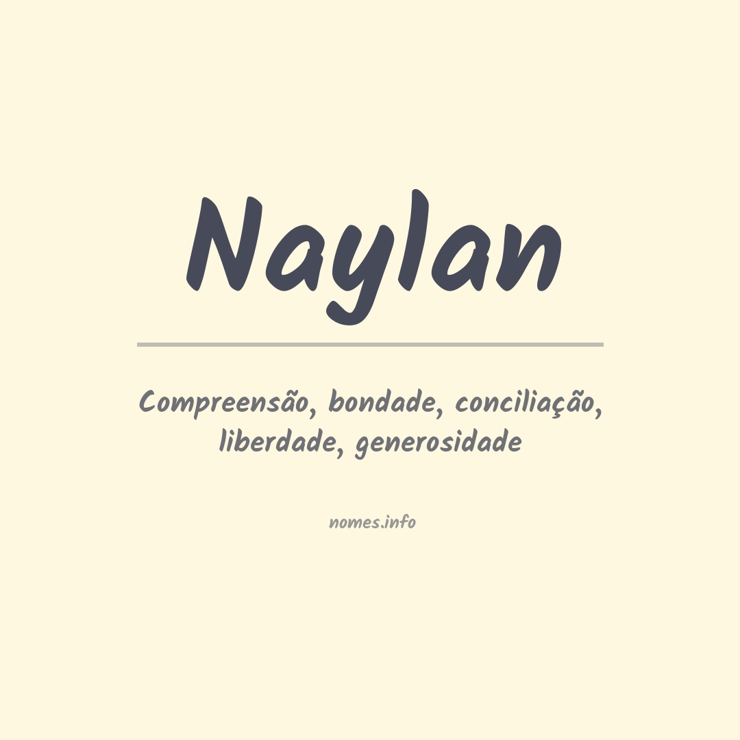 Significado do nome Naylan