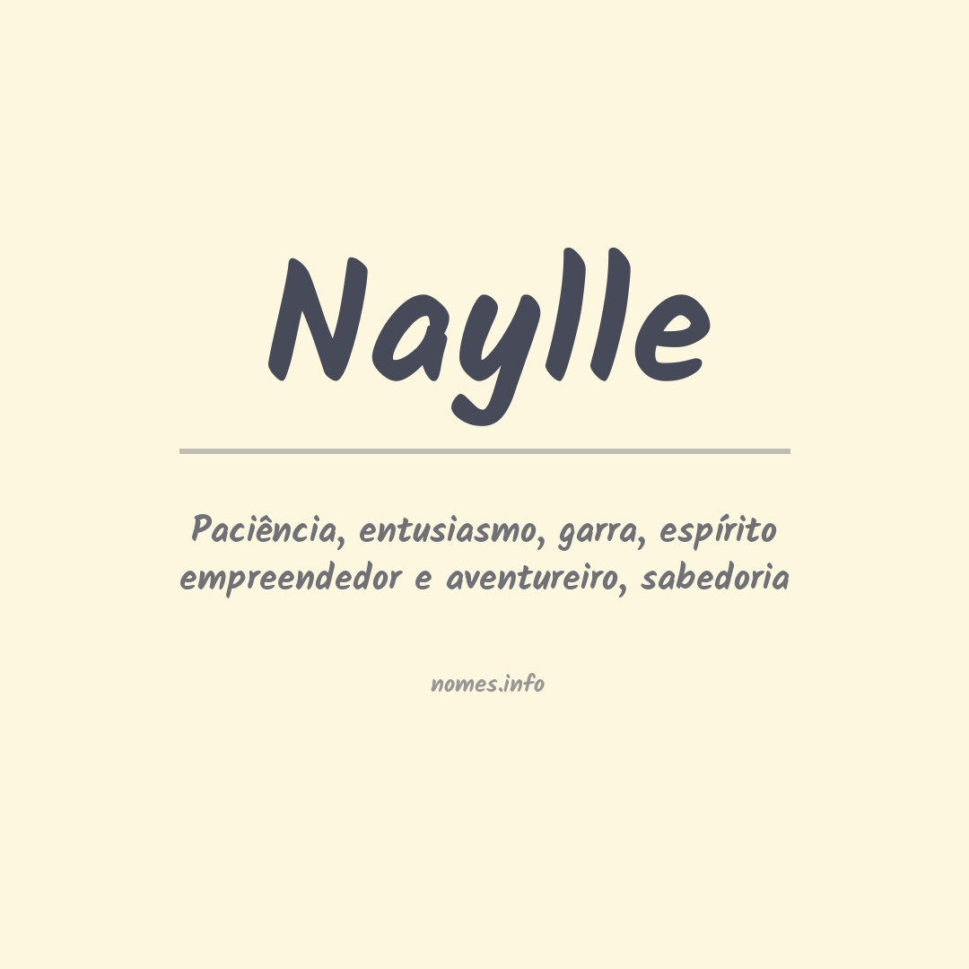 Significado do nome Naylle