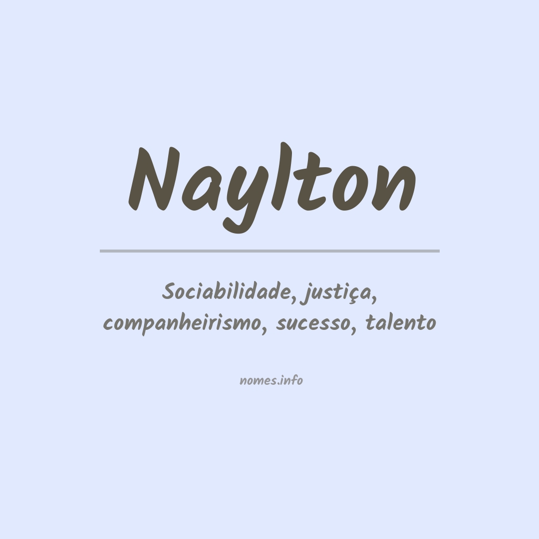 Significado do nome Naylton