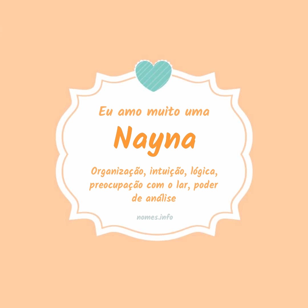 Eu amo muito Nayna