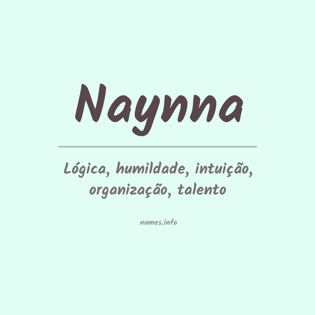 Significado do nome Naynna