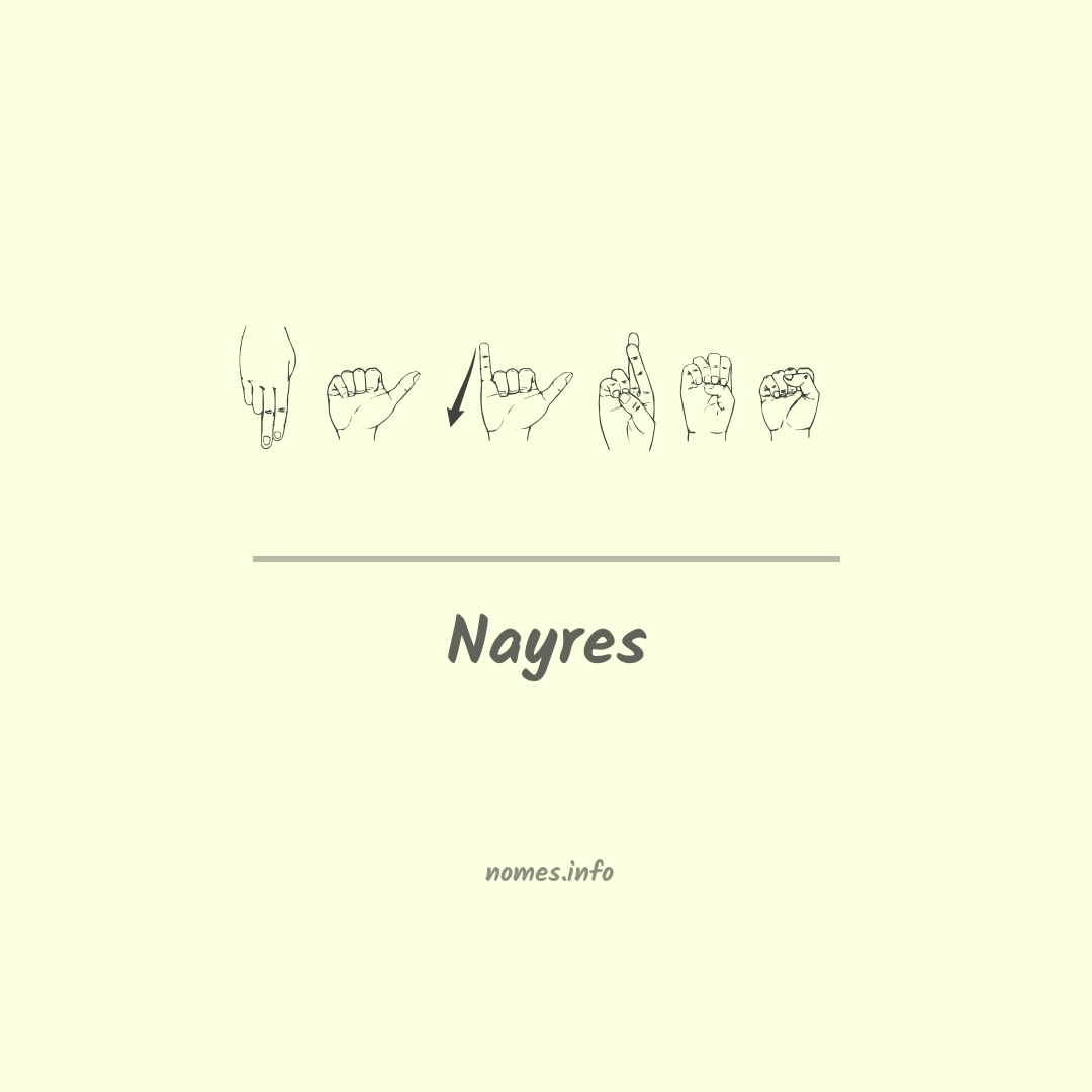 Nayres em Libras