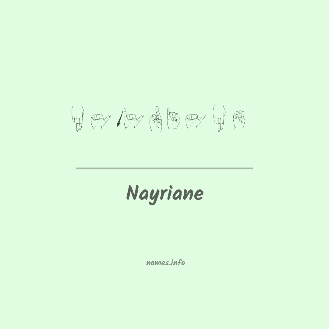 Nayriane em Libras