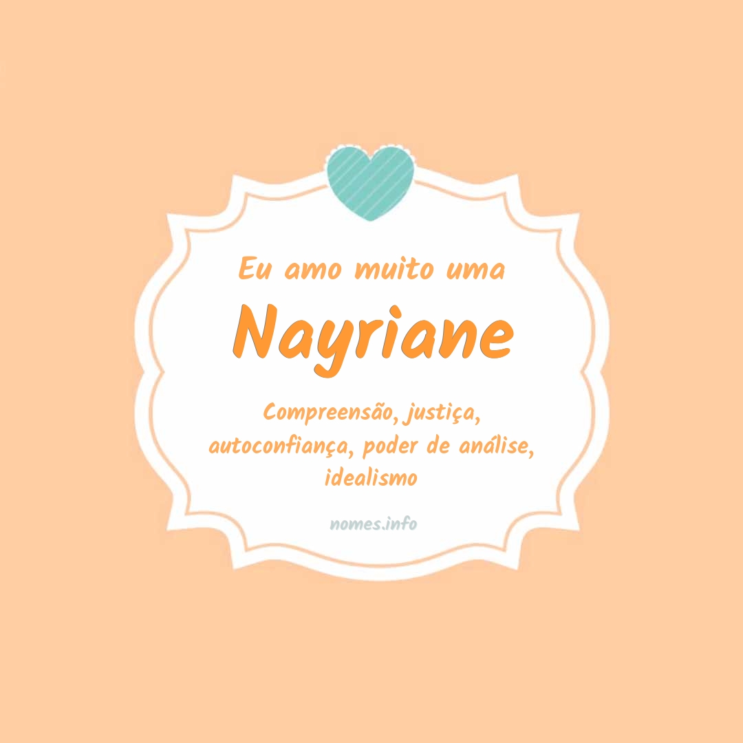 Eu amo muito Nayriane