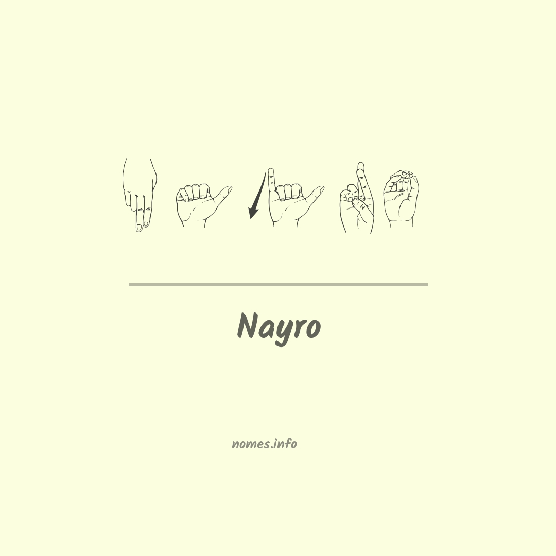 Nayro em Libras