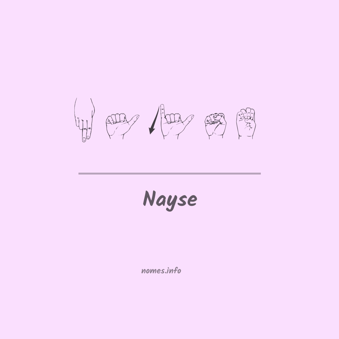 Nayse em Libras