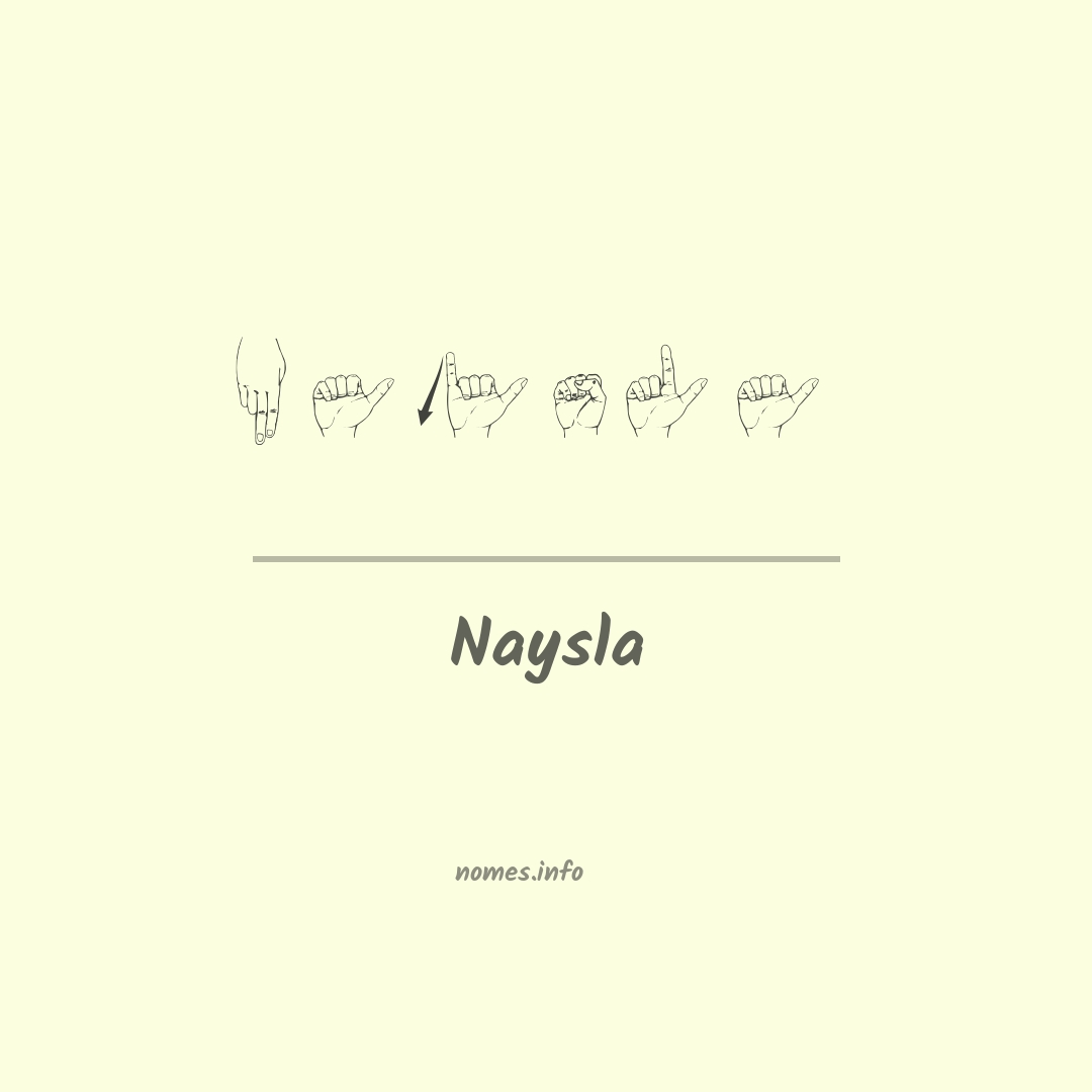 Naysla em Libras