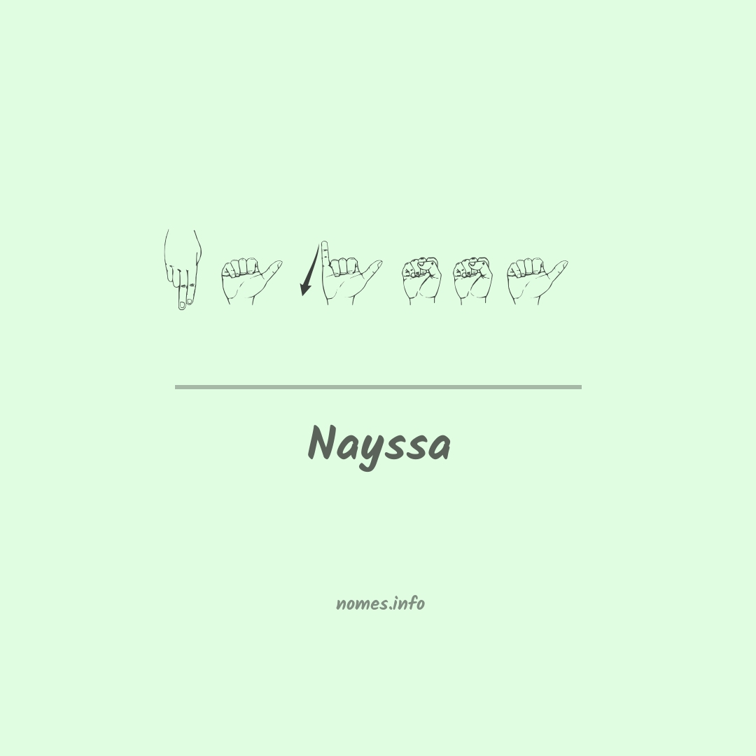 Nayssa em Libras