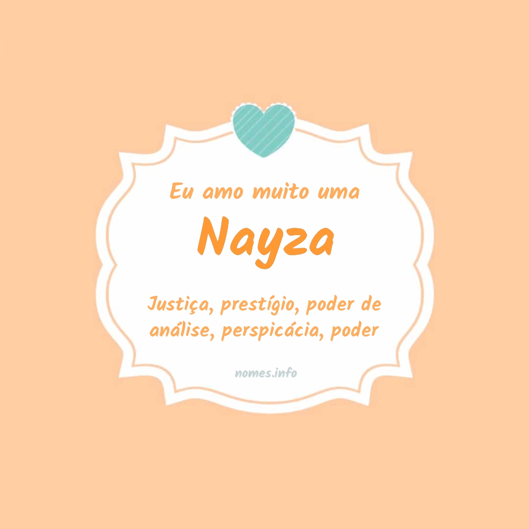 Eu amo muito Nayza