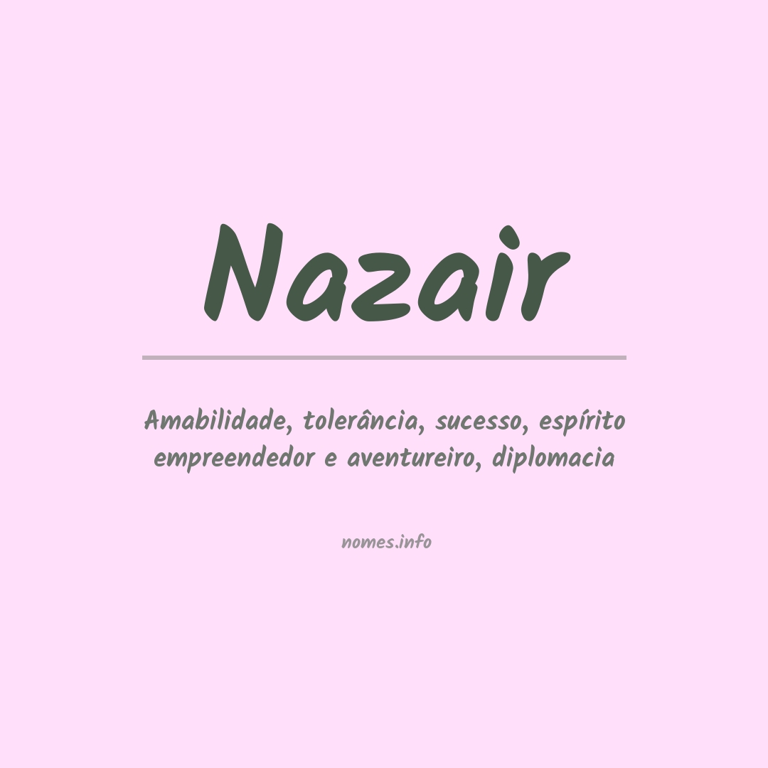 Significado do nome Nazair