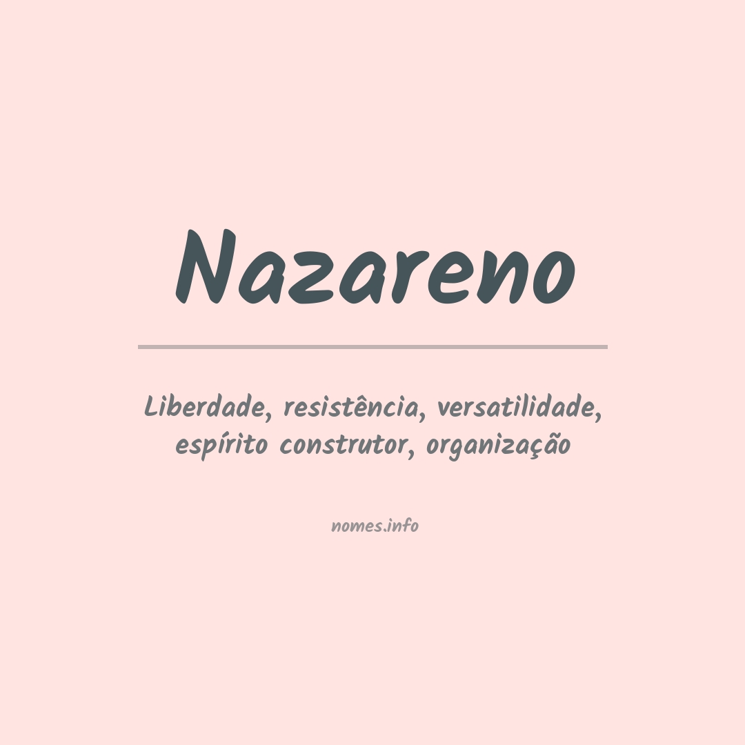 Significado do nome Nazareno