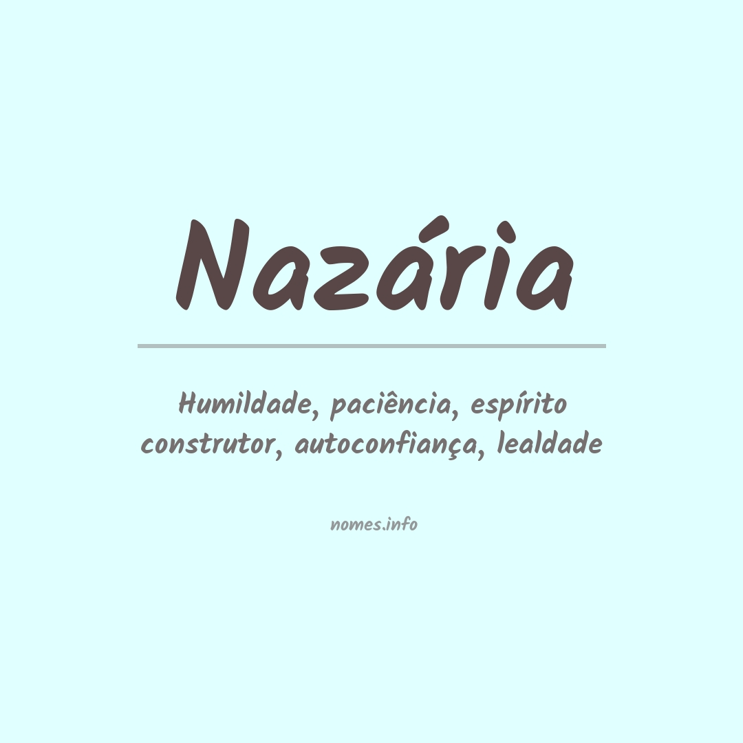 Significado do nome Nazária