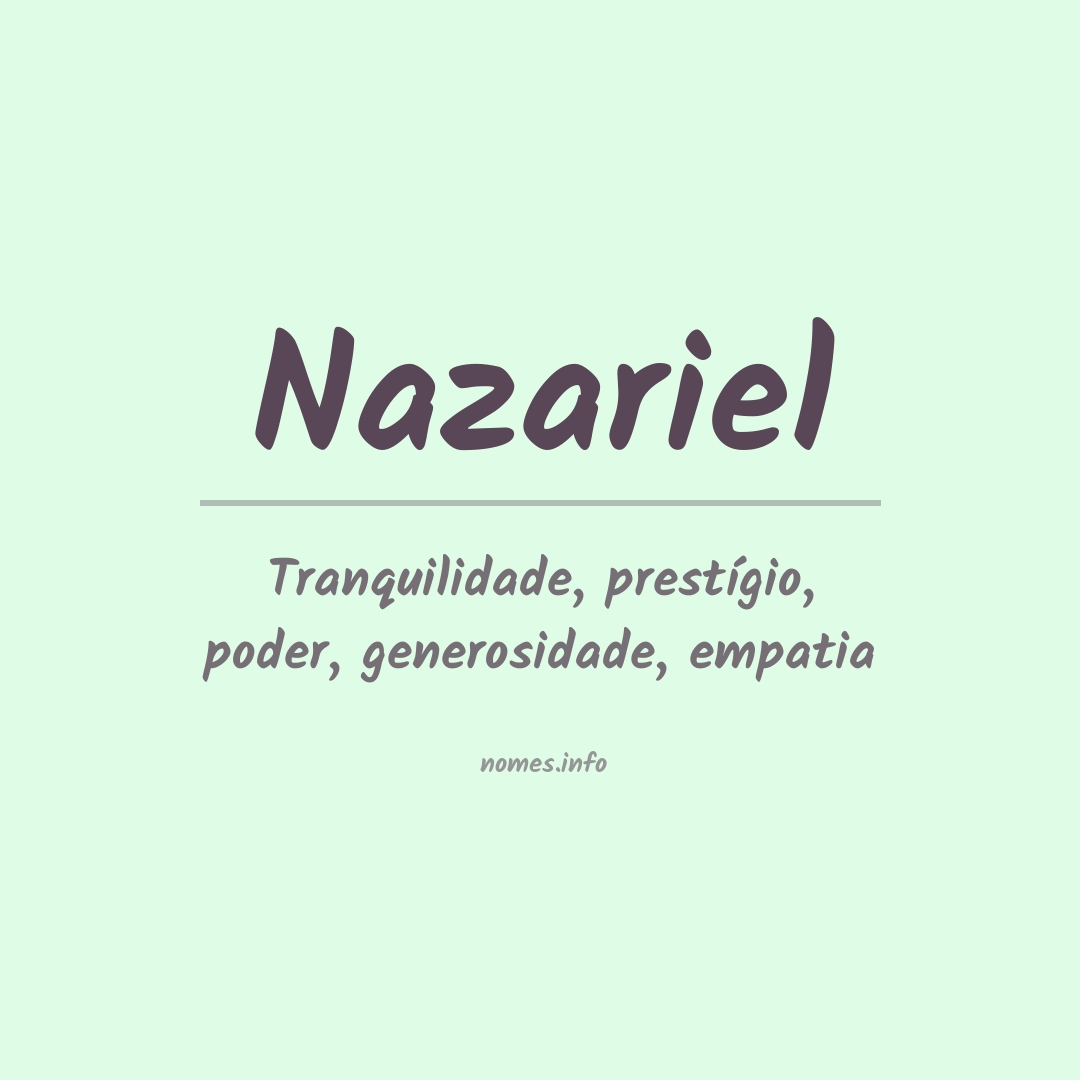 Significado do nome Nazariel