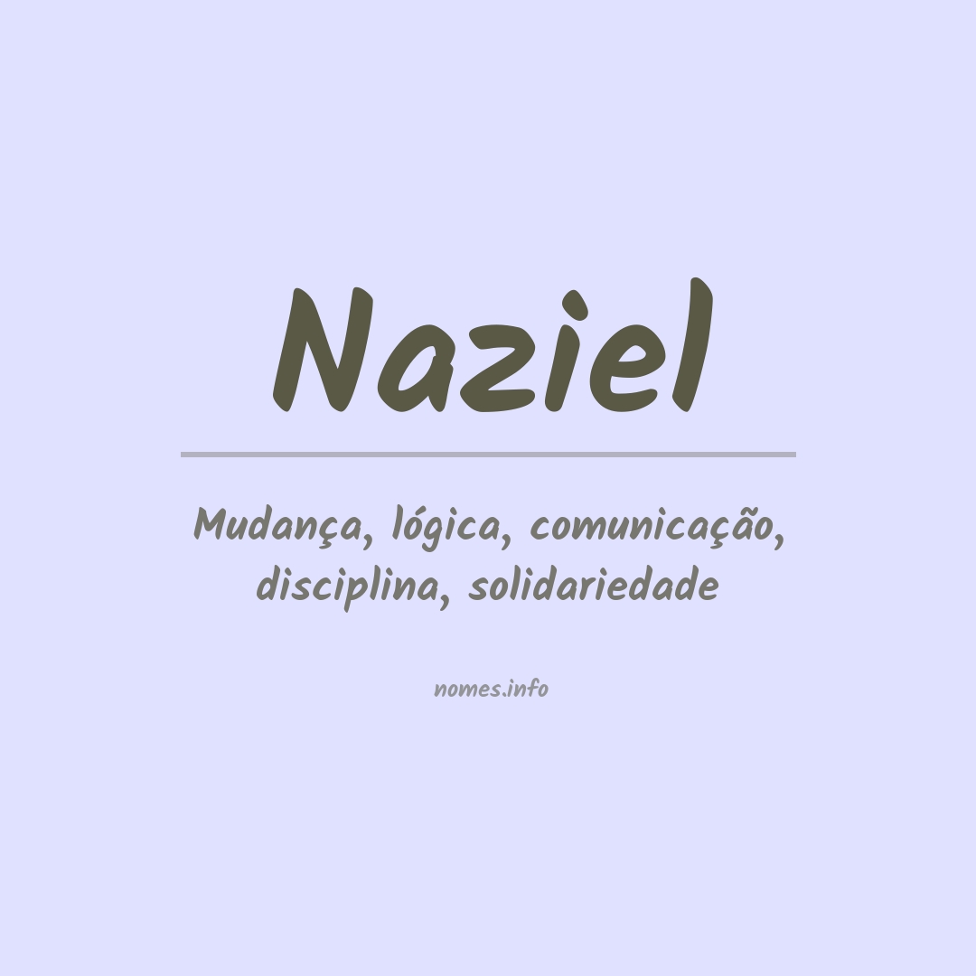 Significado do nome Naziel