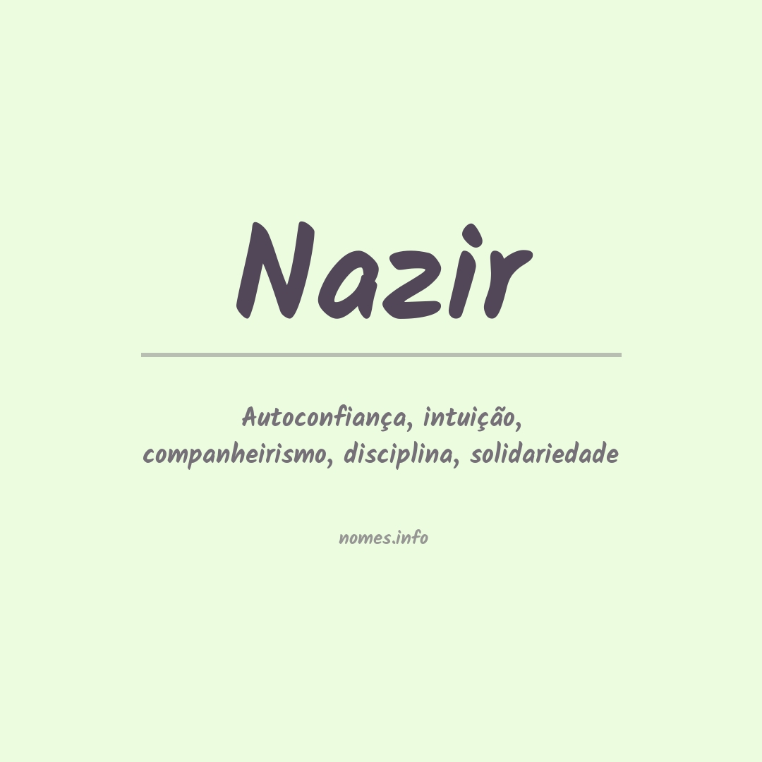 Significado do nome Nazir