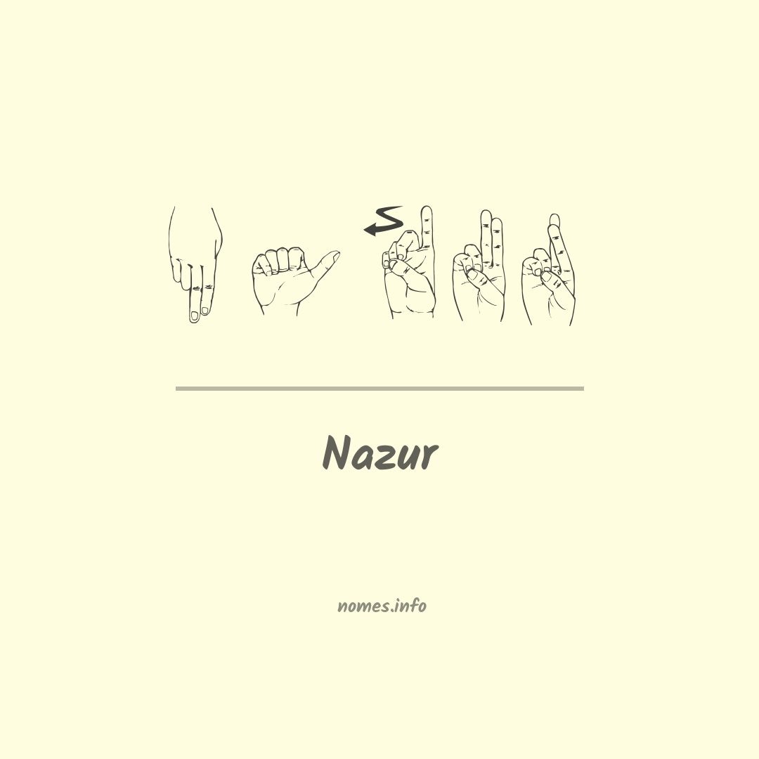 Nazur em Libras