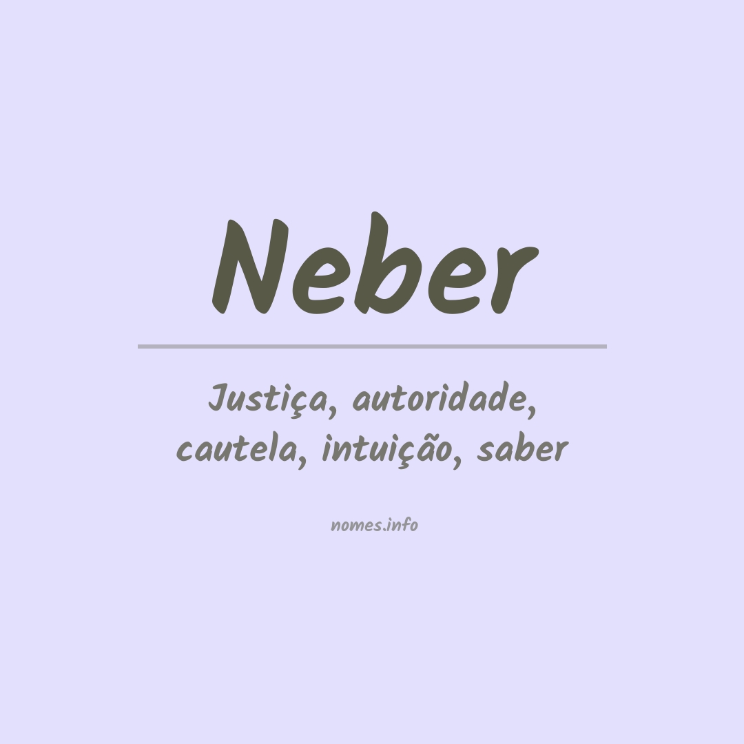 Significado do nome Neber