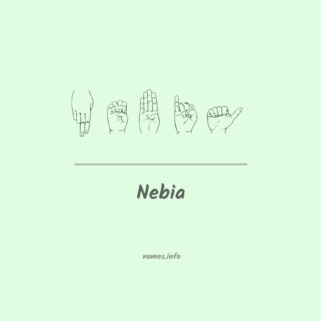 Nebia em Libras
