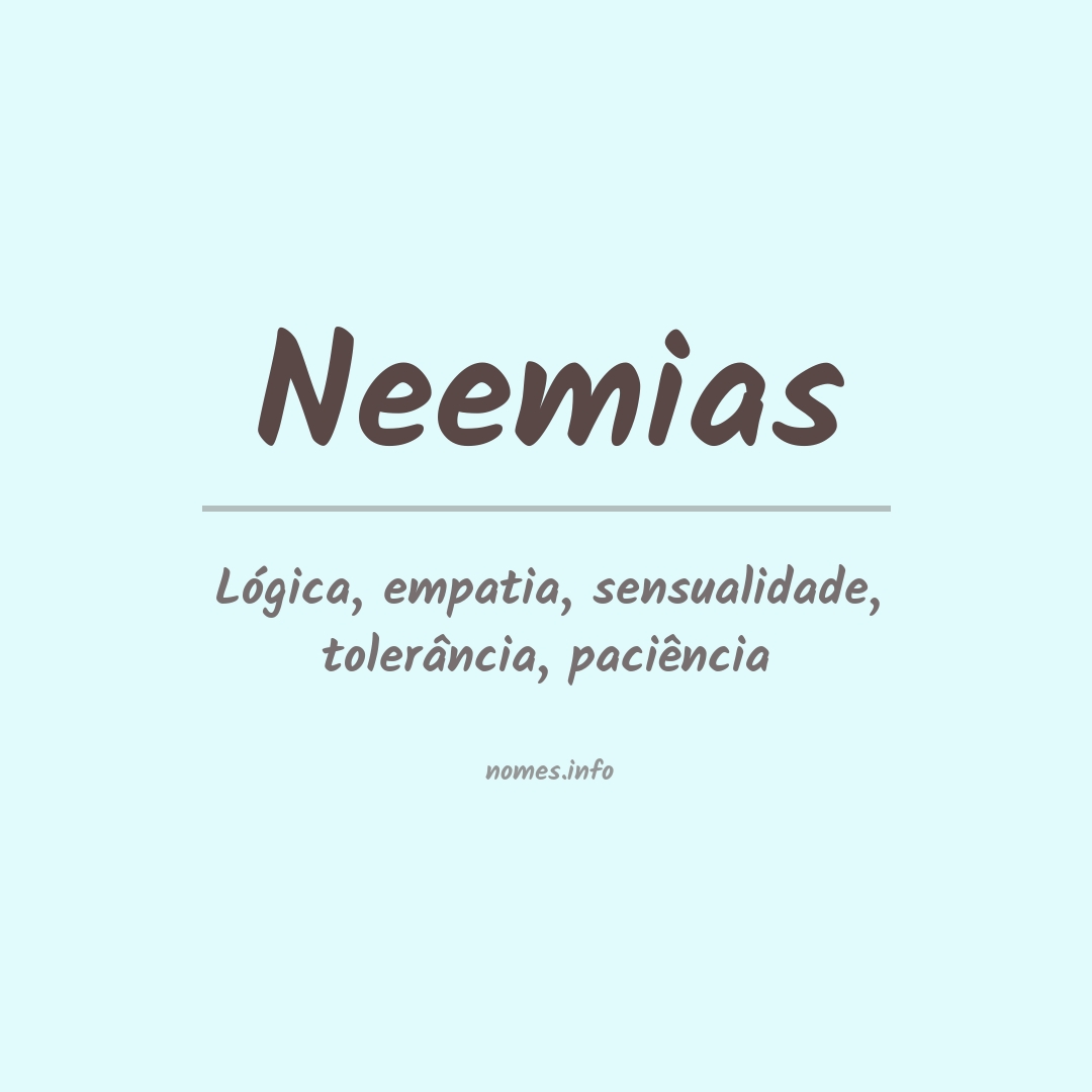 Significado do nome Neemias
