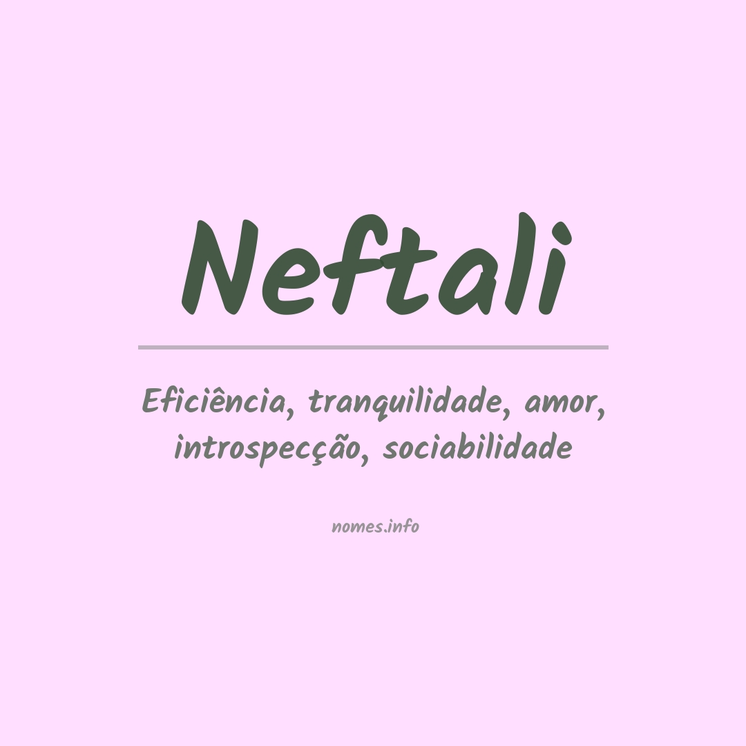 Significado do nome Neftali