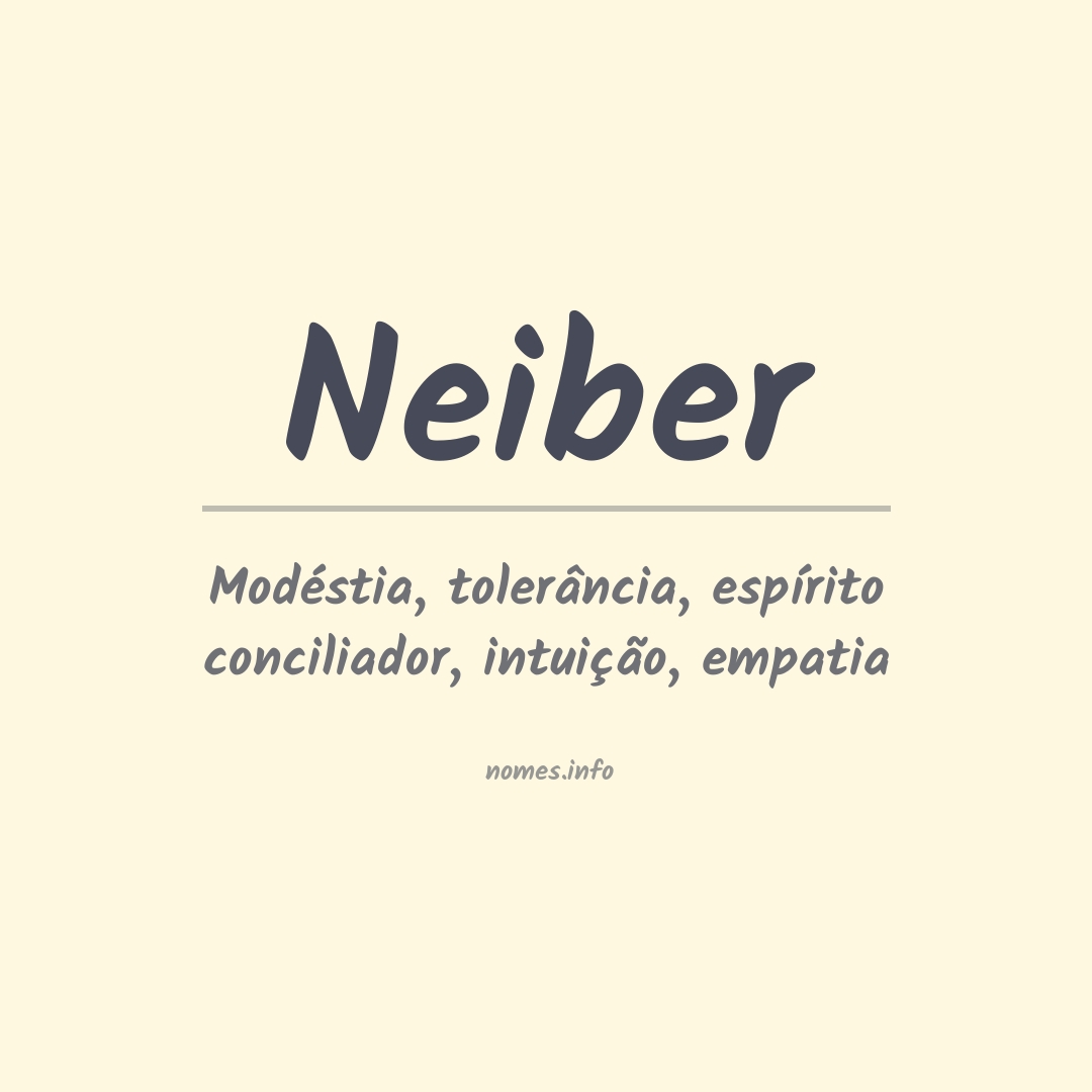 Significado do nome Neiber