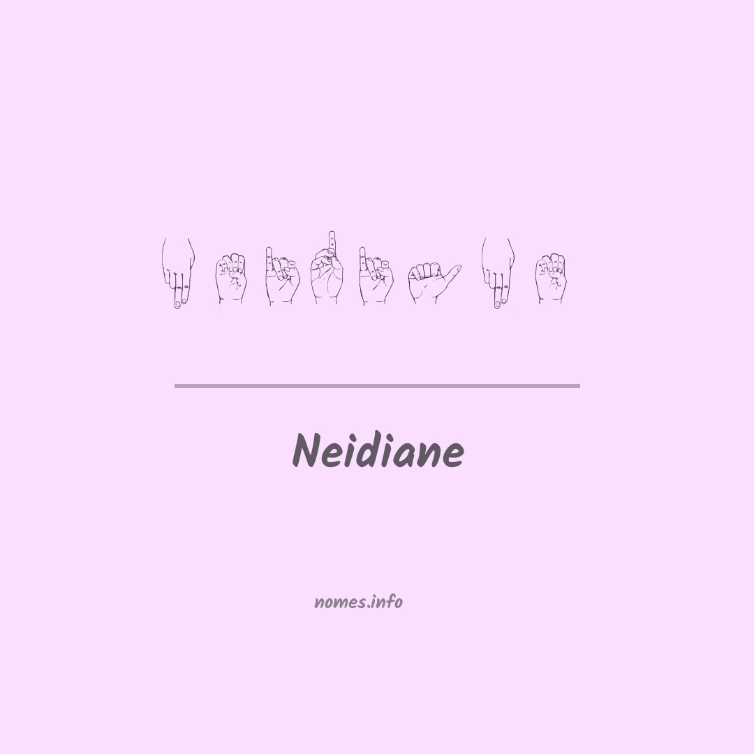 Neidiane em Libras