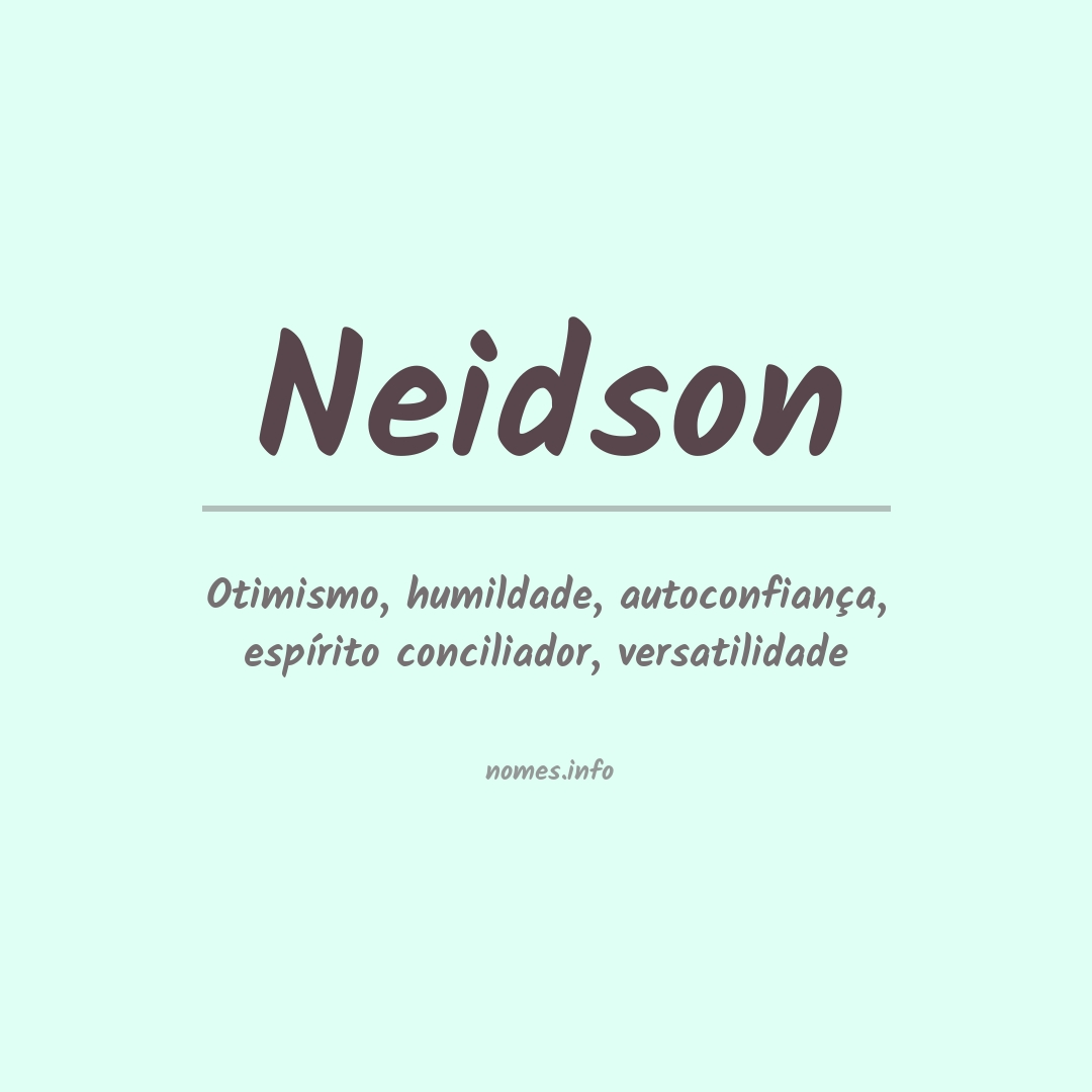 Significado do nome Neidson