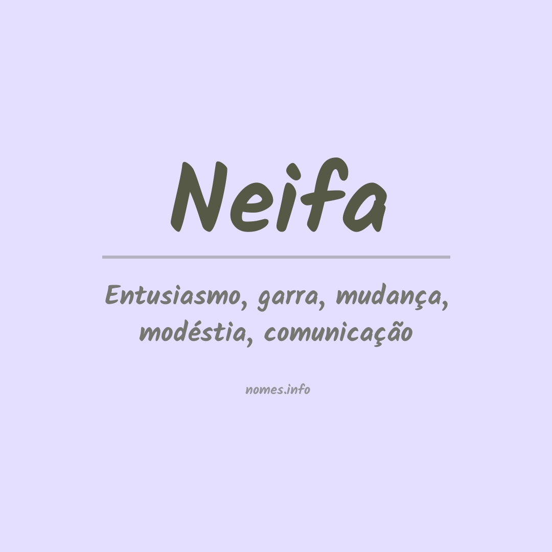 Significado do nome Neifa