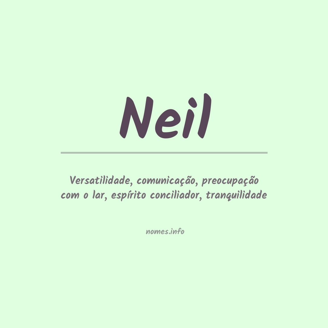 Significado do nome Neil