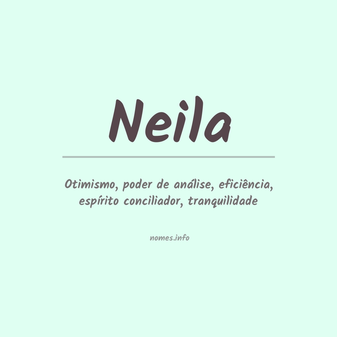 Significado do nome Neila