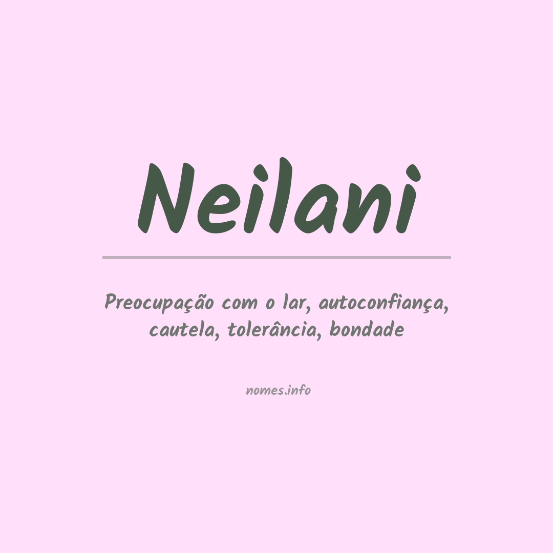 Significado do nome Neilani