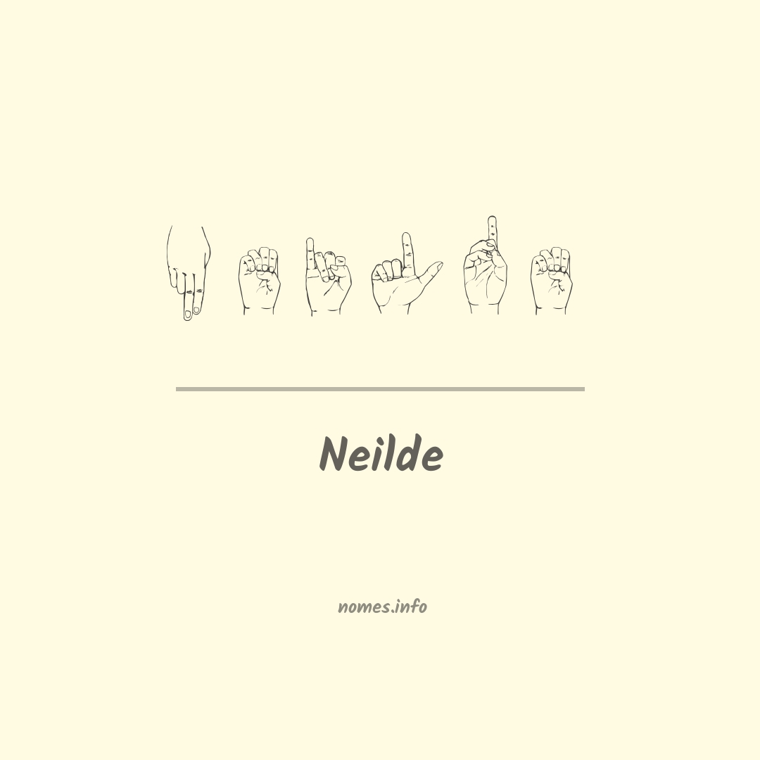 Neilde em Libras