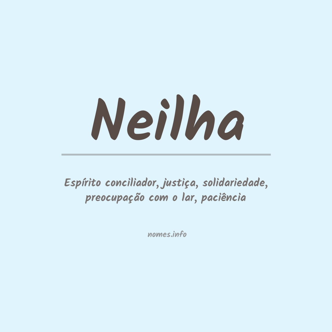 Significado do nome Neilha