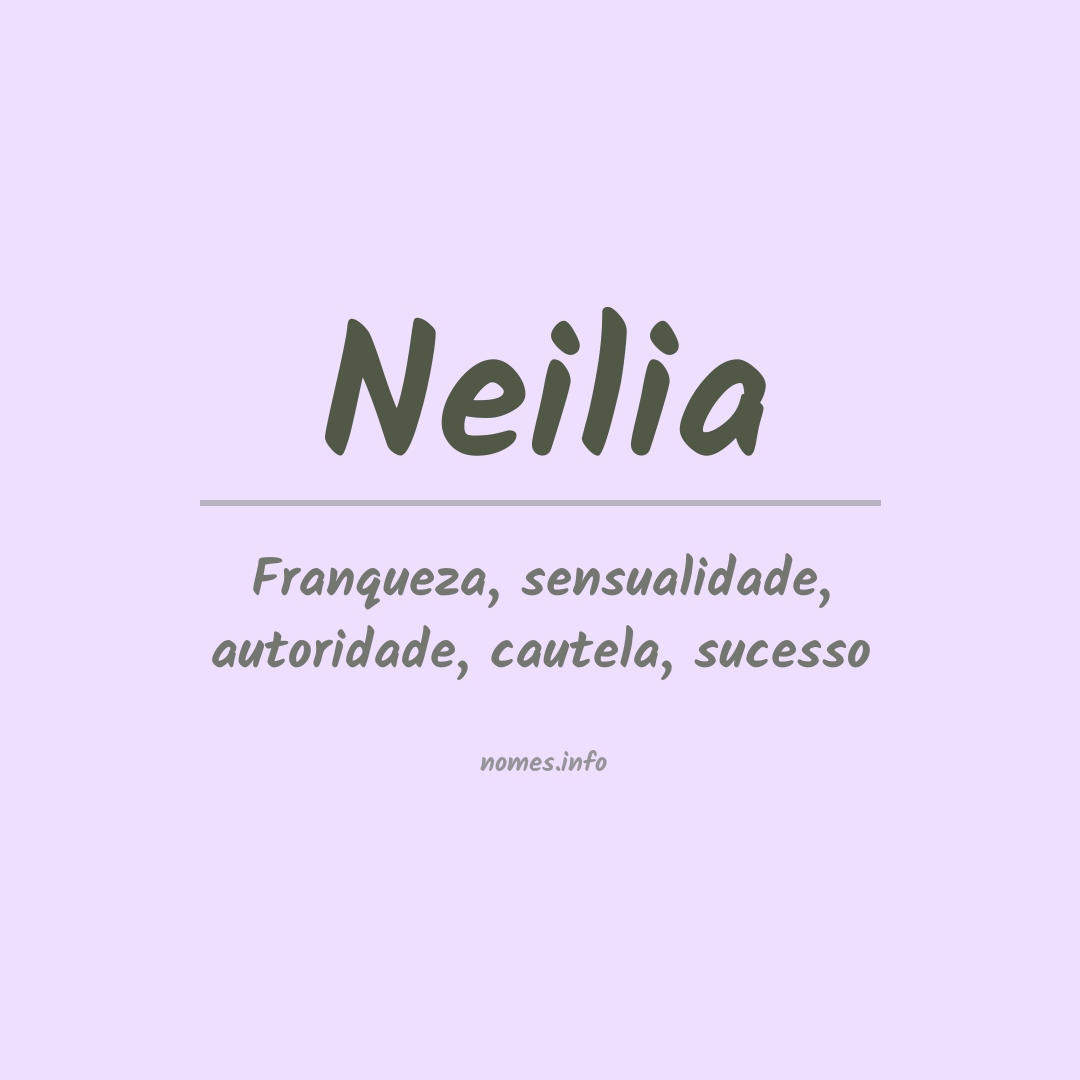 Significado do nome Neilia