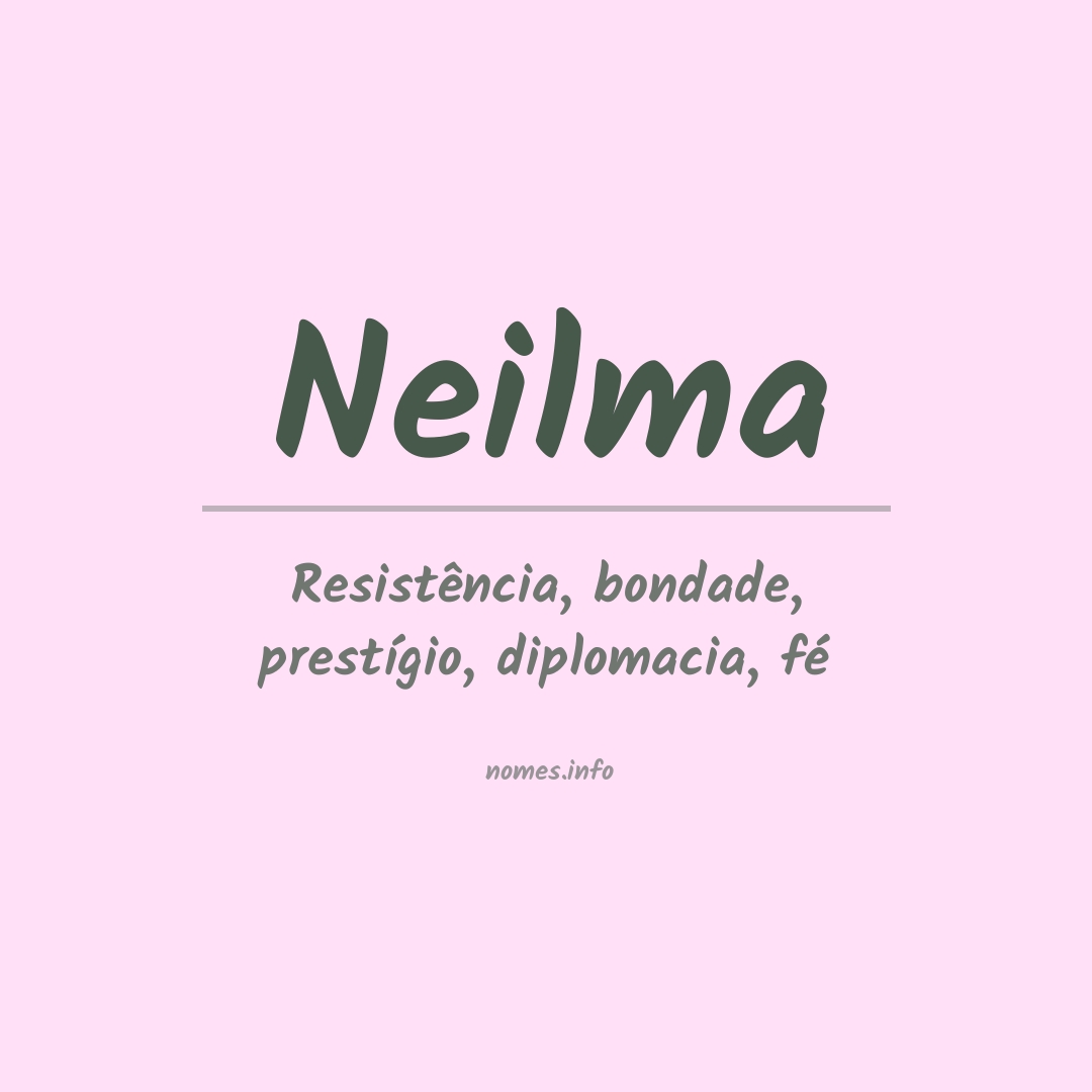 Significado do nome Neilma