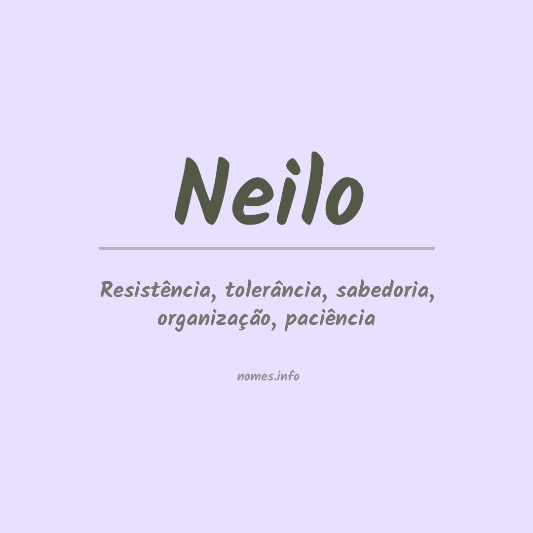 Significado do nome Neilo