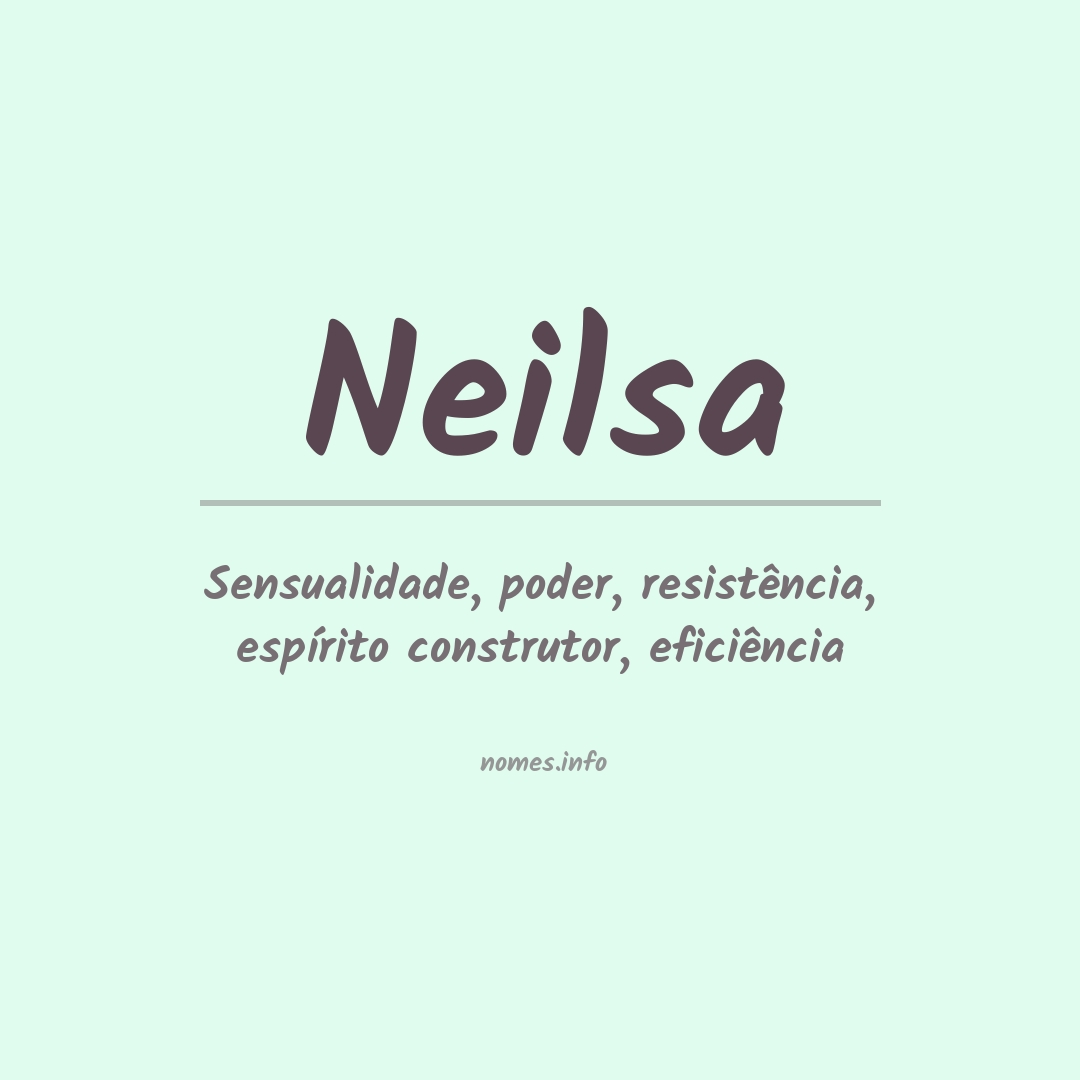 Significado do nome Neilsa