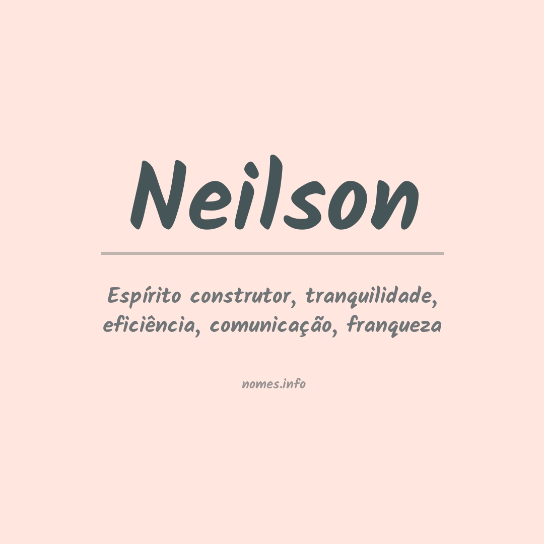 Significado do nome Neilson