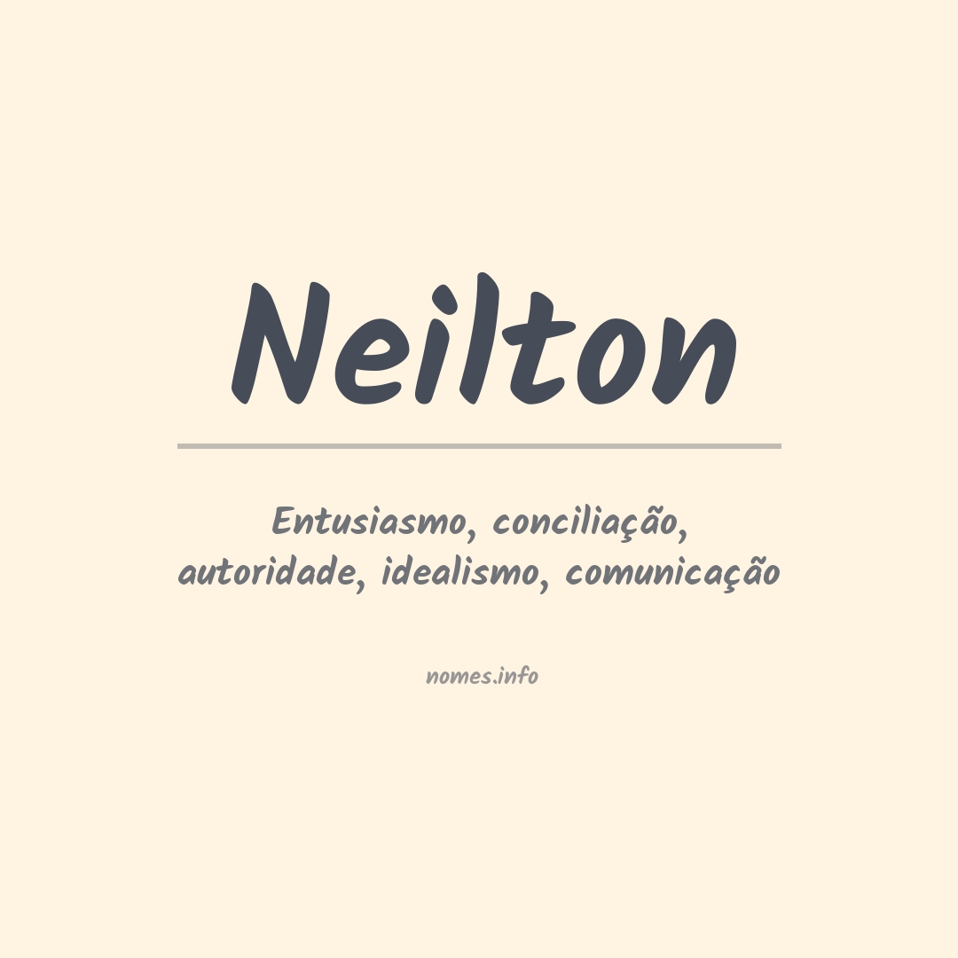 Significado do nome Neilton