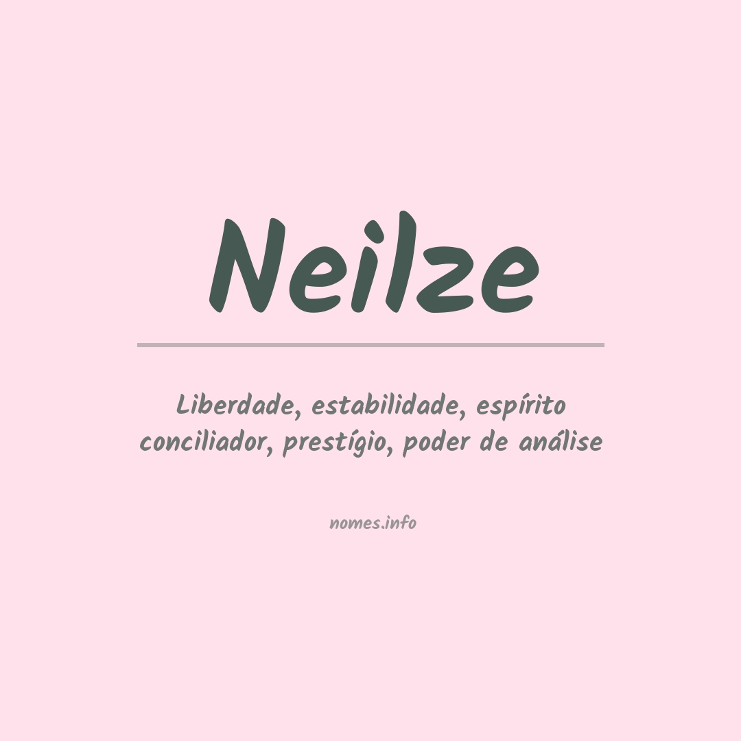 Significado do nome Neilze