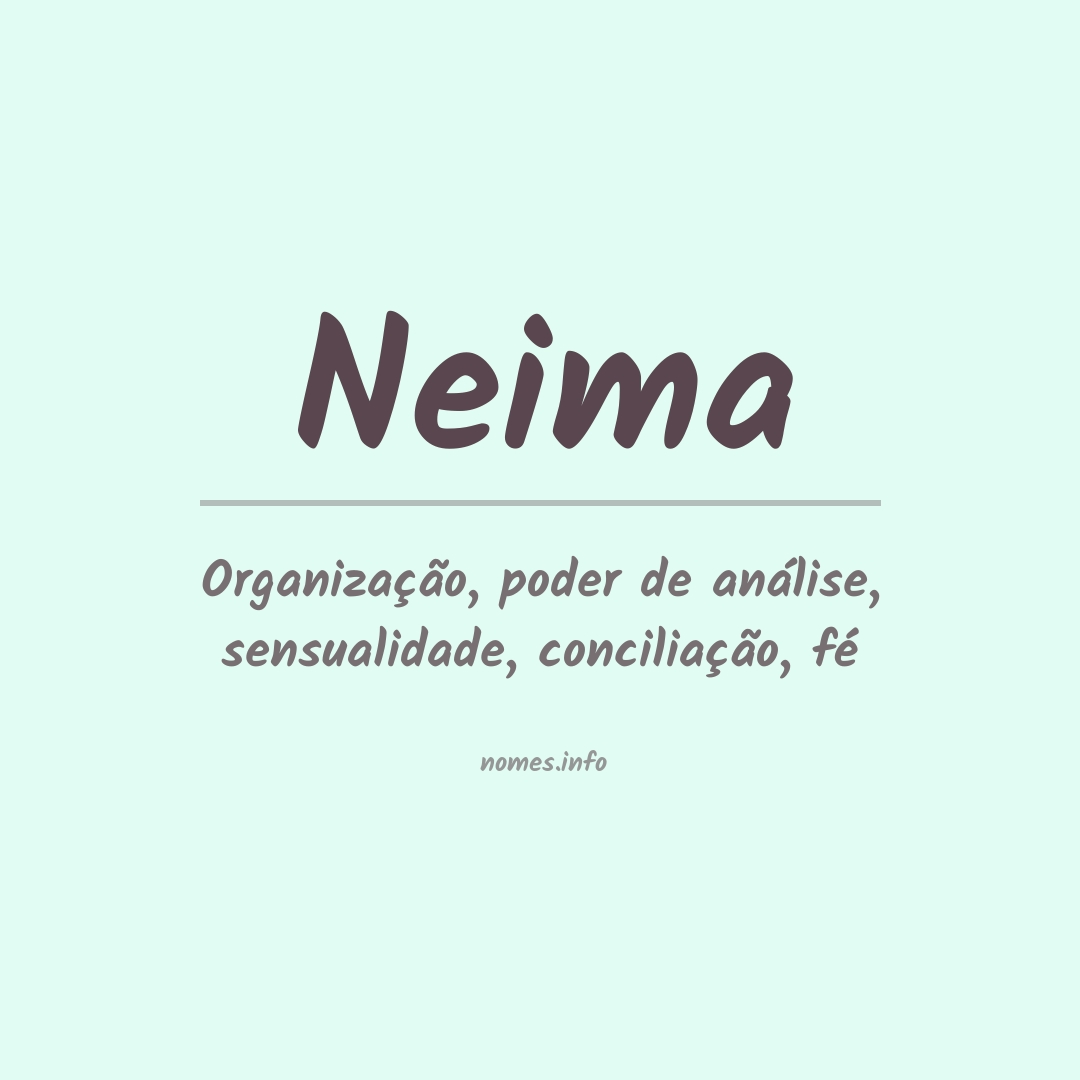 Significado do nome Neima