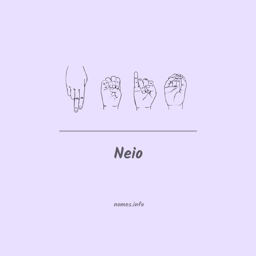 Neio em Libras
